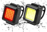 USB Light | Waterproof Headlight/Taillight with 3 Modes 30 Light Beads | Accessories Ensures Safety for Men and Women Night Riding - for Road and Mountain Bikes Buniq