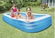 Intex Swim Center 10 Foot Family Inflatable Pool 120"x72"x22" FAST SHIP!