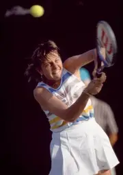 Raffaella Reggi of Italy at the Lipton International Players Champ- Old Photo