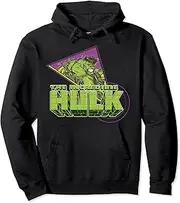 [Marvel] The Incredible Hulk Retro Abstract Portrait Logo Pullover Hoodie