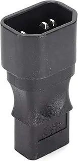 C14 to C9 Plug Adapter, Safe Durable Long Life 6A C14 to C9 Power Adapter Anti Scratch for Desktop Computer