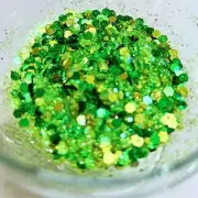 Kiwi Disco Green Bulk Glitter Mix for Resin Crafts 10g bag, Nail Art