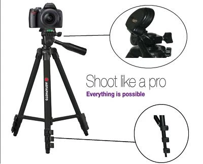 Pro AGFAPHOTO 50" Tripod For Sony NEX-3N NEX-3NL NEX-5T NEX-5TL NEX-5R NEX-5RK