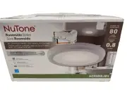 NuTone Roomside White 80 CFM Ceiling Bathroom Exhaust Fan w/ LED Light AERN80LWH