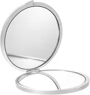 BELLIFFY Travel Compact Makeup Bag Round Mirror Portable Magnifying Hand Mirror for Women