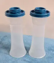 Tupperware Hourglass Salt and Pepper Shakers Large 6" Set(NEW)