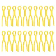 50pcs Bobbin Thread Holders Plastic Long Thread Spool Clamp, Yellow