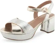 Aerosoles womens Cosmos Heeled Sandal 9, Gold