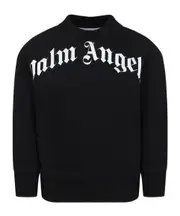 Palm Angels Kids Logo Printed Crewneck Sweatshirt 8Y,12,6Y,4Y,14Y,12Y,10Y Black