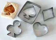 LAWMAN Playing Poker Card Cookie Cutter Set Baking Fondant Pastry Biscuit Candy Steel set