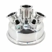 USA Lab Equipment 6" Hemispherical Lid - 3x 1.5" TC - 2x 1/2" FNPT - 2x 1/4" ...