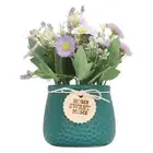 Faux Daisy Pots Small Artificial Plants PVC For Courtyard