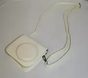 Caiul Groovy Case For Fuji Instax Mini Camera White Adj Strap ~ NWOT