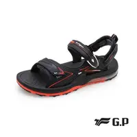 在飛比找PChome24h購物優惠-G.P(男)超緩震氣墊涼鞋 男鞋-橘紅(另有黑)