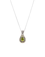 Phillip Gavriel 18K & Silver Peridot Necklace