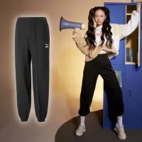 在飛比找momo購物網優惠-【PUMA】棉褲 Classic Pants 女款 黑 縮口