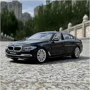 Scale Finished Model Car Diecast 5 Series Car Model 1:18 for BMW 525 G38 540Li Simulation Alloy Car Model Auto Show Display Miniature Replica Car(Black)