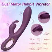 Dildo Rabbit Vibrator G Spot Massager Vaginal Clitoris Stimulator Dual Sex Toys