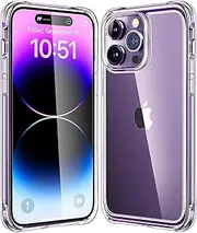 [Mkeke] for iPhone 14 Pro Case Clear, [Military Grade Protection] [Not Yellowing] Shockproof Phone Case for Apple iPhone 14 Pro 2022