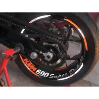 在飛比找蝦皮購物優惠-一芳車業 KTM DUKE 690 輪框貼 彩貼 輪胎貼 反