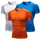 Mens Pro Tight Short Sleeve T-shirt Compression High Elastic Quick Dry Top Shirt