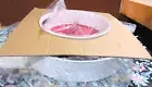 Pair of 2 Copco Non-Skid Storage Turntable 12" & A 18" White w Red Padding IOB