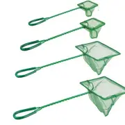 4 Pack Aquarium Fish Net Fine Quick Catch Mesh Nylon Fishing Catch Nets with