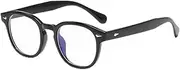 [WNCKSQ] Round Eyeglasses Frame Light Glasses Spectacle Frame Clear Lens