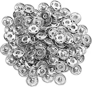 Beatifufu 100pcs Metal Snap Buttons- Sewing Sew on Fasteners for Clothing Durable Coat Snaps for DIY Design for Outdoor and Everyday Wear