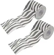 Healeved Self Adhesive Zebra Print Toilet Rolls 2 Pack Tissue Paper Rolls with Duct Tape Case Animal Print