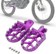 Motorcycle Foot Pegs Wider CNC Foot Pegs for Surron Sur Ron LBX Talaria Sting MX3/R MX4 Talaria X3 XXX E-Ride Pro SS/S Electric Dirt Bike Purple