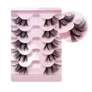 Nevenka Half Lashes Natural Looking Cat Eye Fluffy 3D Curly False Eyelashes-33