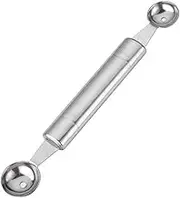 Melon Baller Icecream Spoon, Gigicial Double Ice Cream Scoop Stainless Steel Icecream Spoon Baking Scooper Cupcake Scoop for Ice Cream Meatball Cupcake Fruits