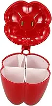 Box Seasoning Box Dishwasher Candy Dispenser With Lid Labels Sugar Jar Refillable Drawer Dividers Charcuterie Divided Serving Tray Base Sea Salt Cereal Dispenser Tank Plastic Red