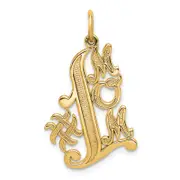 10k Yellow Gold #1 MOM Charm
