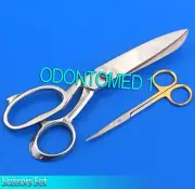 8" Tailor Sliver Sewing Embroidery Shears Scissors Kit Set BRAND NEW EXCELLENT