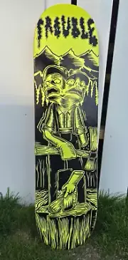 Skateboard Deck Trouble 1996 UK Board Lumberjack - New