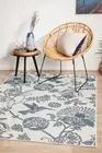 NEW ABBY RUG 5051 White Blue Outdoor Indoor Modern Large Carpet FREE POST*
