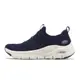 Skechers 慢跑鞋 Arch Fit-All Tied 深藍 白 襪套 足弓支撐 女鞋 ACS 149564NVY