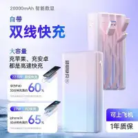 在飛比找Yahoo!奇摩拍賣優惠-現貨：行動    行動充 隨身充自帶線22.5WPD超級快充