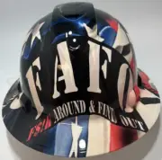 New Full Brim Hard Hat Custom Hydro Dipped AMERICAN PRIDE FAFO LIMITED EDITION