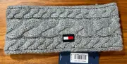 TOMMY HILFIGER WOMENS CABLE KNIT HEADPIECE COLOR GRAY ONESIZE