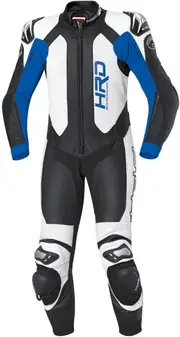 Held Slade One Piece Motorcycle Leather Suit, black-blue, Size 46 for Men Black Blue