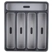 Non-Slip Cutlery Drawer Organiser Tray with 5 Compartments -32cm x 28cm x 5cm