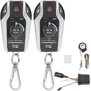Gearwell Motorcycle Alarm System, 2 Way Anti Theft Remote Control Compatible with 12V Motorcycles, Universal Security Alarm Kit