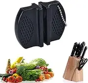 Portable Mini Kitchen Knife Sharpener Kitchen Tools Accessories Creative Butterfly Type Two-Stage Camping Pocket Knife Sharpener