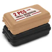 Small Plastic Case With Foam Waterproof Hard Container Lined Plastic Dry Box 2PC
