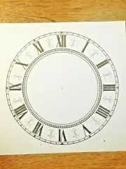 5" Paper Clock Dial, Roman Numeral (Lot 196)