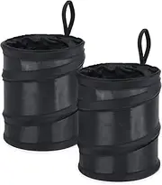 2 Pack Trash Can, Collapsible Pop-up Garbage Can, Portable Trash Can for Car Travel & Home Use (1 Gallon)