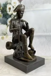 Bronze Napoleon Statue French Casting Bronze Sculpture Art Deco Marble